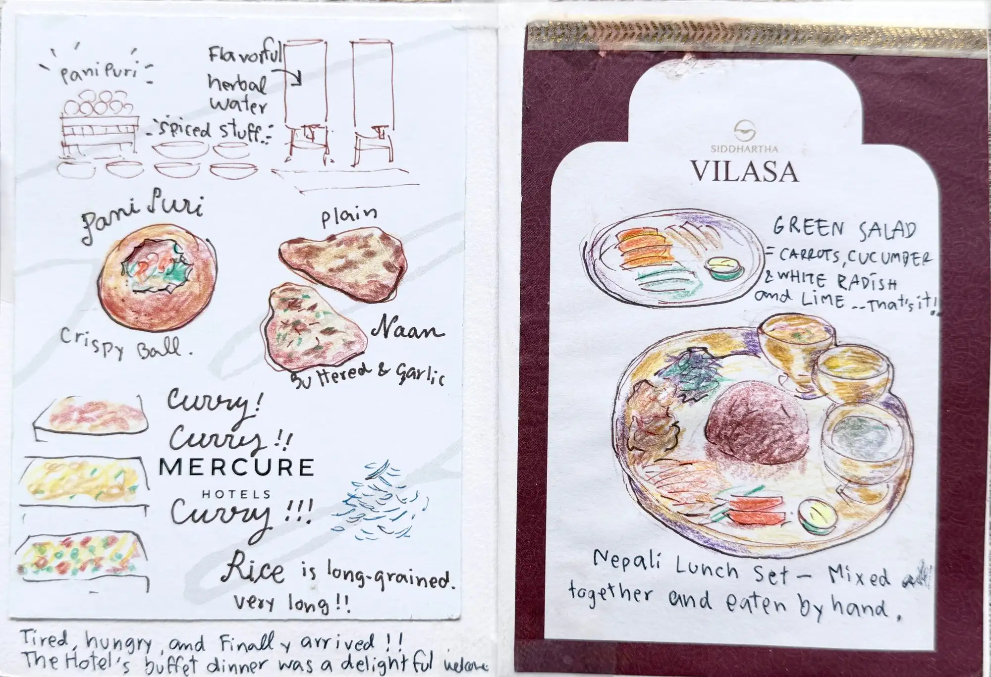 Spread 4 of the journal, photographed flat