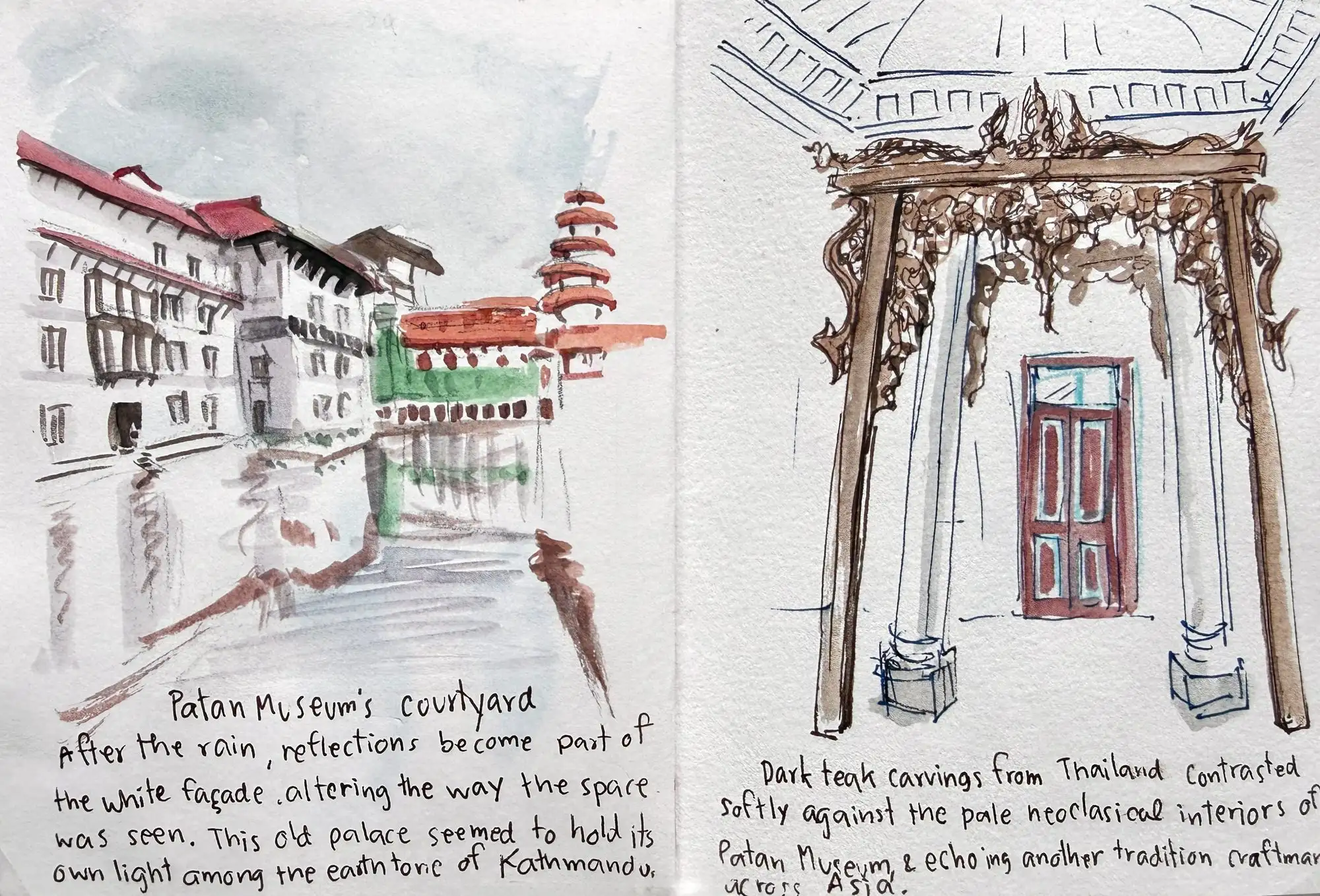 Spread 17 of the journal, photographed flat